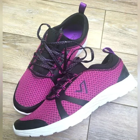Vionic Women's Alma Sneaker women's size 9.5 black purple pink