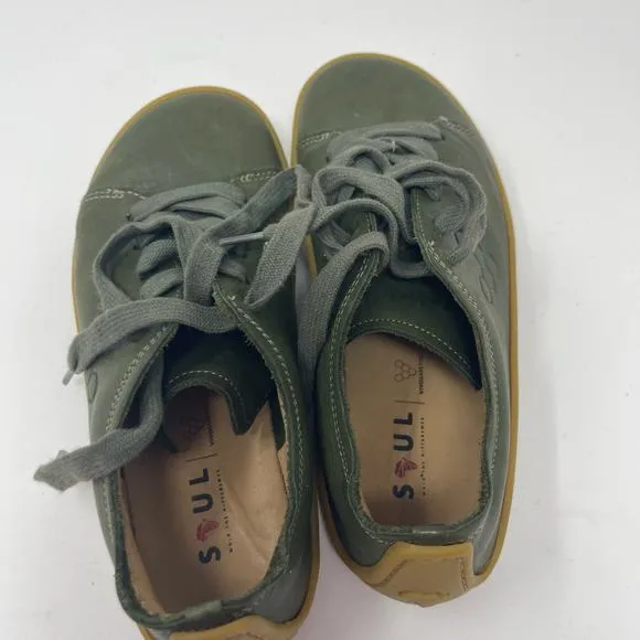 Vivobarefoot Addis Wild Hide Leather Women's Sneakers in green sz 35 US 5