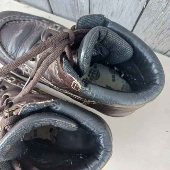 Vtg DOC MARTENS 8460 AW004 Men's Leather Boots Size US 9  Brown England Y2k