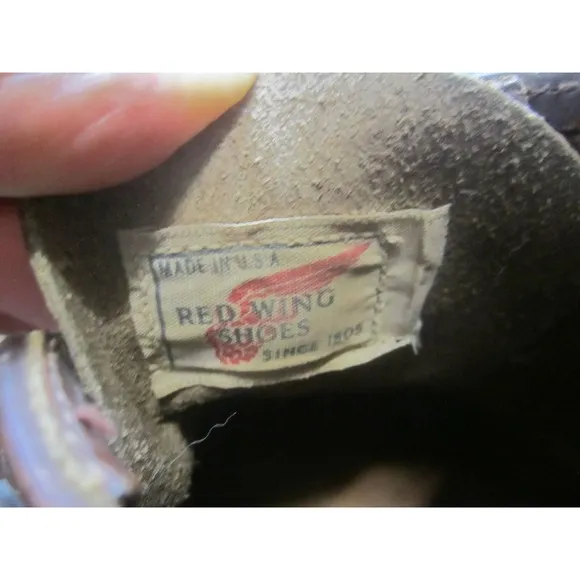 VTG Red Wing Shoes Mens 11B Brown Leather Chukka Lace Up Boots Casual Cork Sole