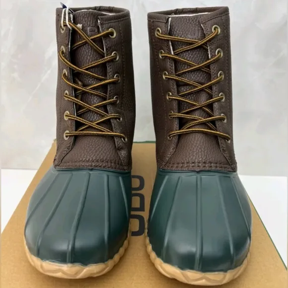 WATERPROOF -JBU MEN'S MAINE DARK BROWN DUCK BOOTS - NWT  NIB-SIZE Variou…