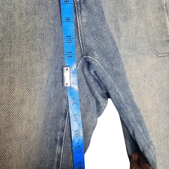 We The Free Osaka Jeans Button Fly Barrel Leg Casual Moto Relax Effortless S 25