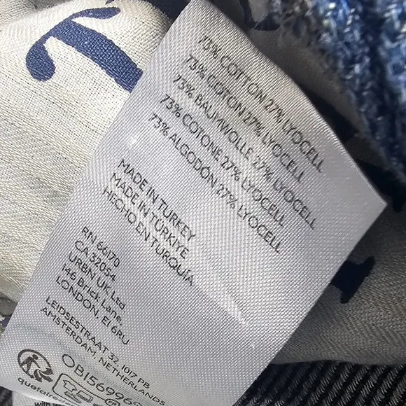 We The Free Osaka Jeans Button Fly Barrel Leg Casual Moto Relax Effortless S 25