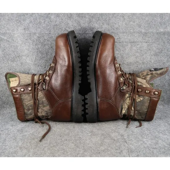 Wolverine Shoes Men 9.5 Boots Hunter Leather Camo Insulated Wide Width GTX Sport