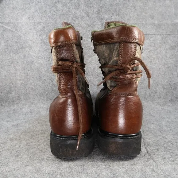 Wolverine Shoes Men 9.5 Boots Hunter Leather Camo Insulated Wide Width GTX Sport