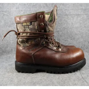 Wolverine Shoes Men 9.5 Boots Hunter Leather Camo Insulated Wide Width GTX Sport