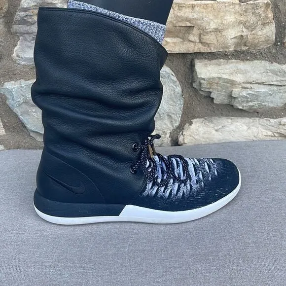 Women's Nike Roshe Two Hi Flyknit Leather Boots size 10