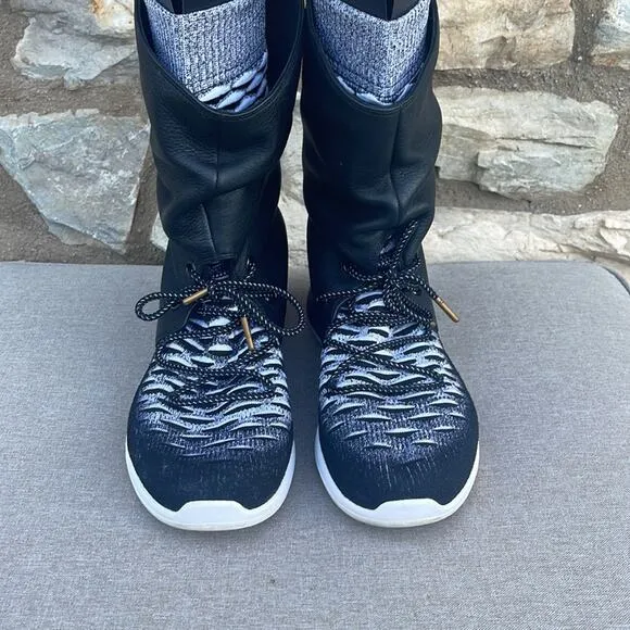 Women's Nike Roshe Two Hi Flyknit Leather Boots size 10