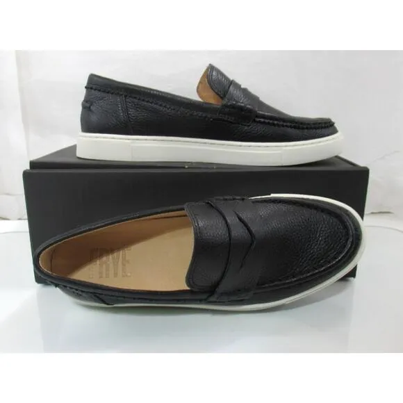 Women's Shoes Frye Ivy Penny Loafer Slip On Leather Comfort Black Size 7