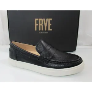 Women's Shoes Frye Ivy Penny Loafer Slip On Leather Comfort Black Size 7