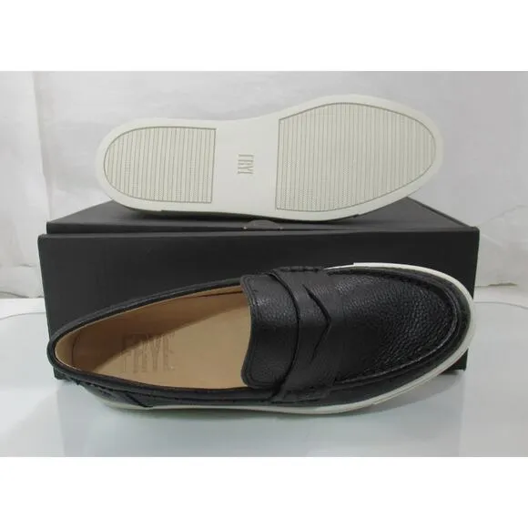 Women's Shoes Frye Ivy Penny Loafer Slip On Leather Comfort Black Size 7