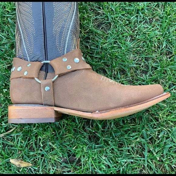 Womens Western Rodeo Cowgirl Leather Square Toe Boots Bota Vaquera Mujer 944