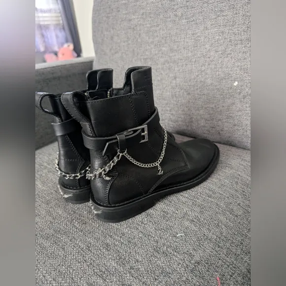 Zadig &amp; Voltaire Laureen Leather Zip Boots