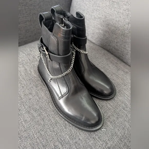 Zadig &amp; Voltaire Laureen Leather Zip Boots