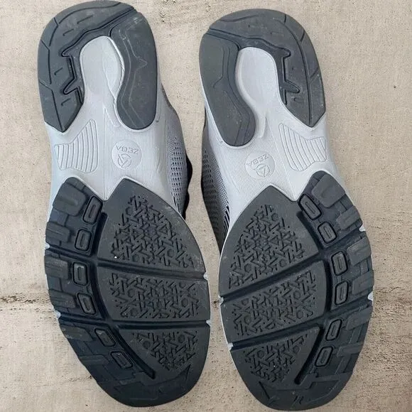 Zeba Shoes Mens 13 Hands Free Slip‎ On Athletic Sneaker Steel Onyx Grey Black